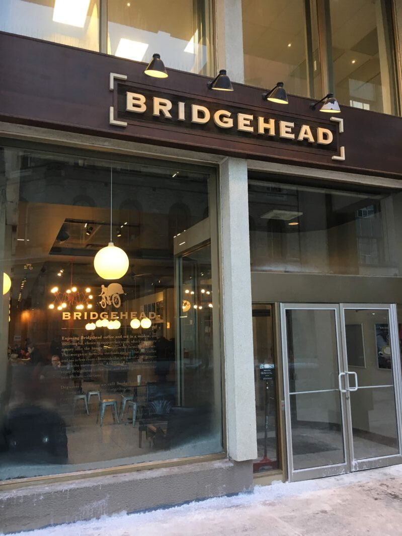 Bridgeheadカフェの入り口