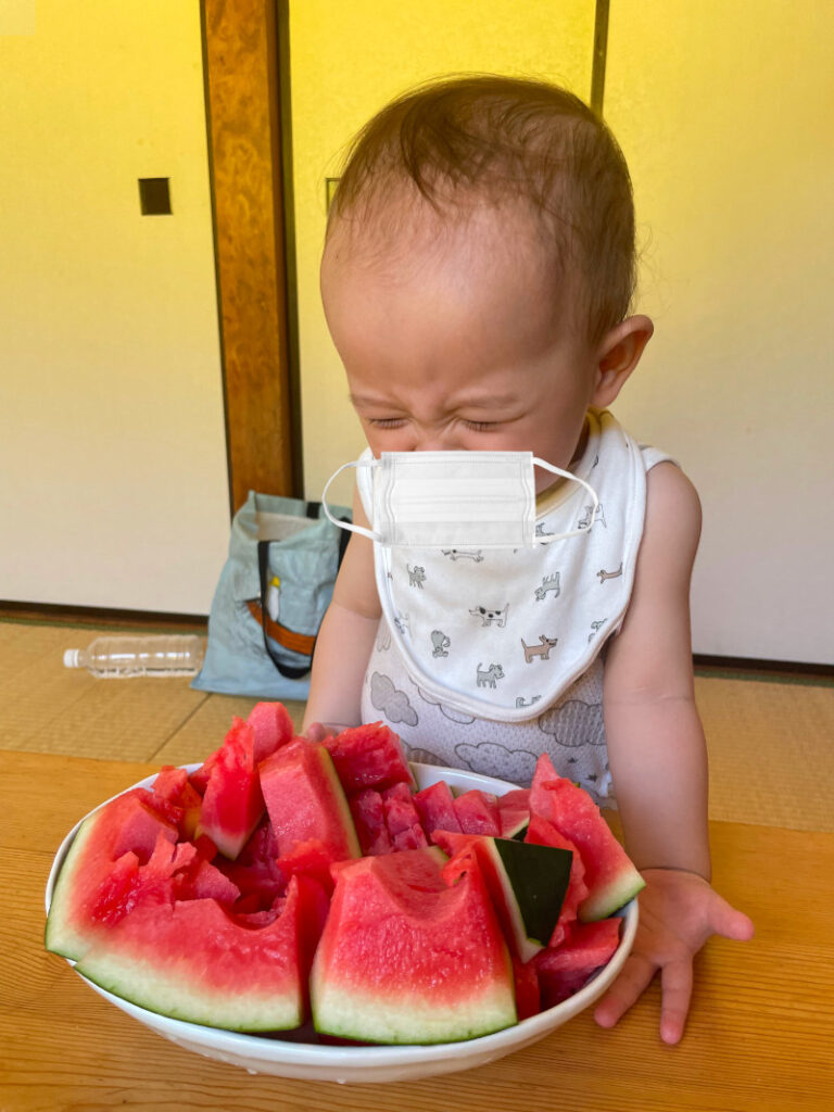 スイカもよく食べる