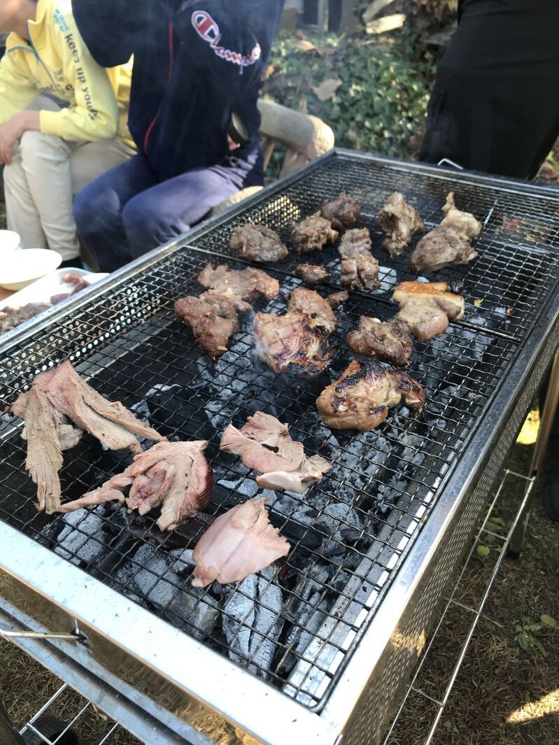 網焼きのシカ肉