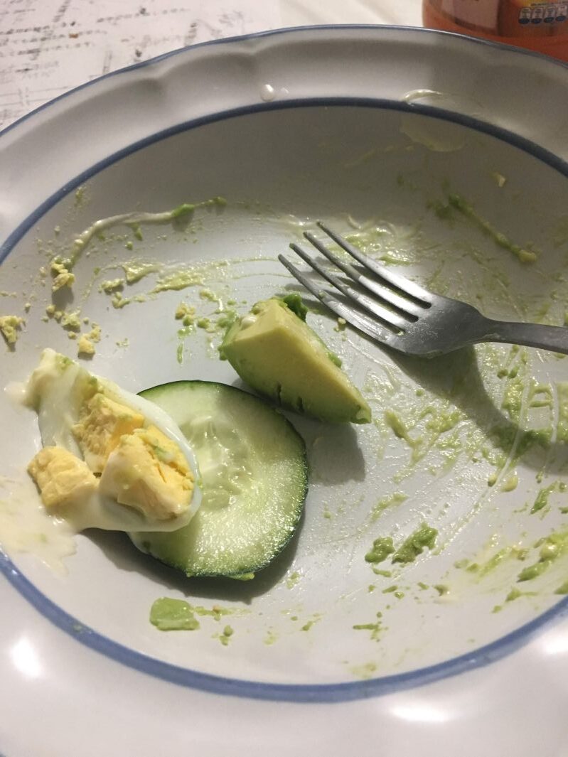 食べ終わりの皿