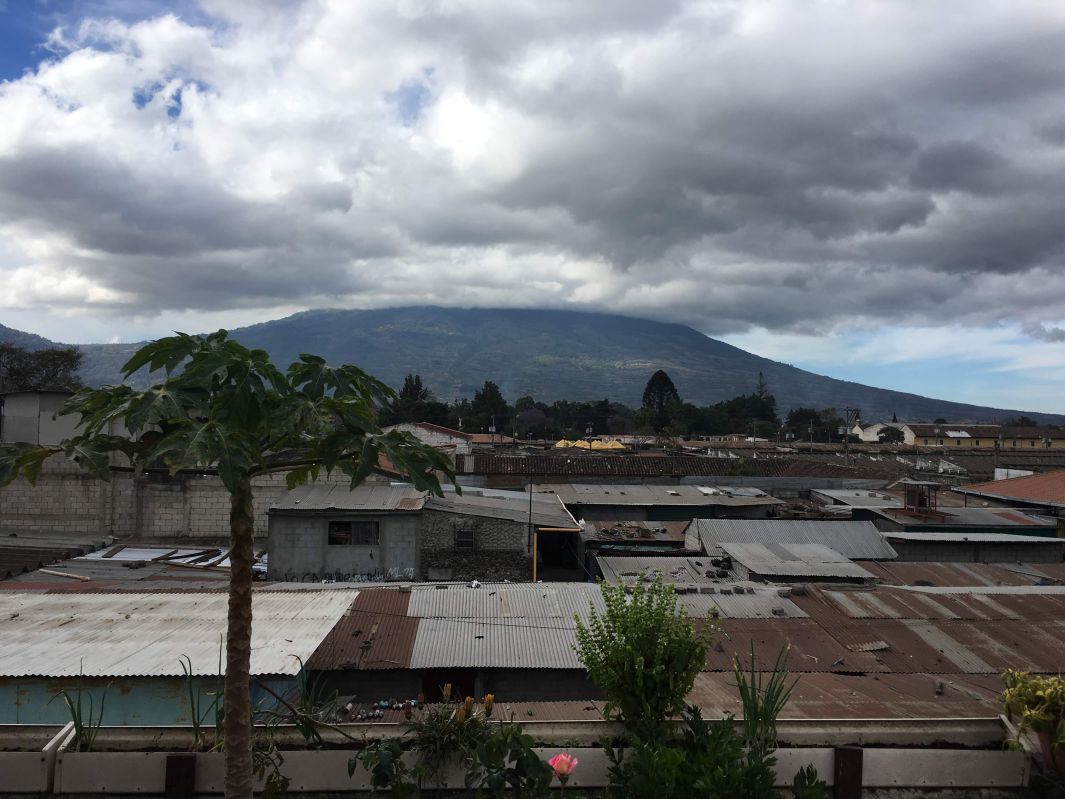 宿の屋上からの景色
