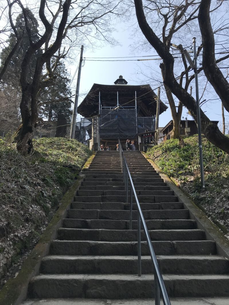 さざえ堂への階段