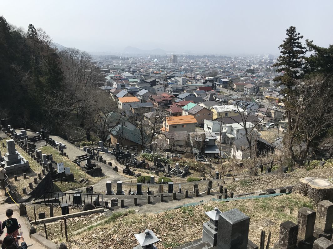 自刃の地からの眺望