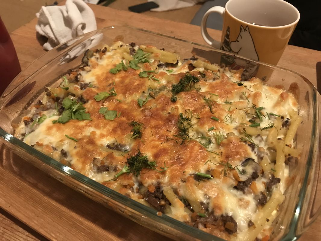 試作Makaronilaatikko