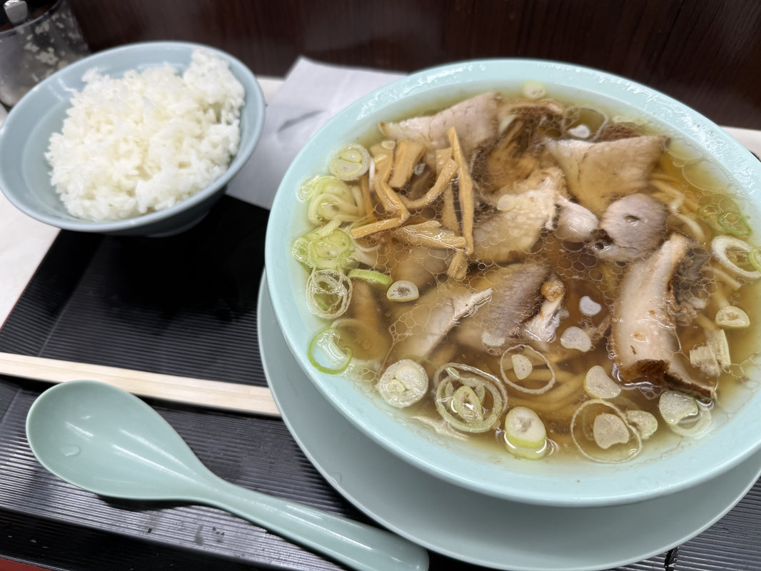 中華そばと白飯
